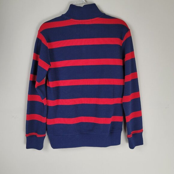 20250110 Polo Ralph Lauren Stripes Pullover Sweater Quarter Zip Size 8 - Picture 4 of 9